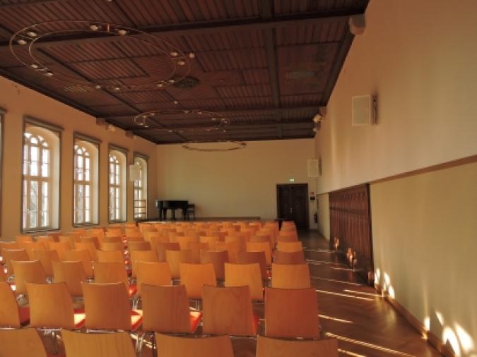 Ein Blick in unsere altehrwürdige Aula.