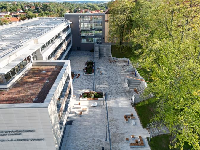 Drohnenaufname Innenhof