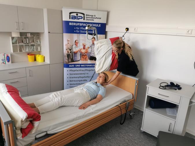 Fachpraktischer Unterricht im Pflegekabinett