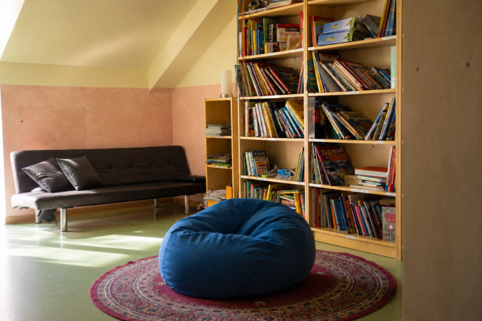 Blick in die Schulbibliothek
