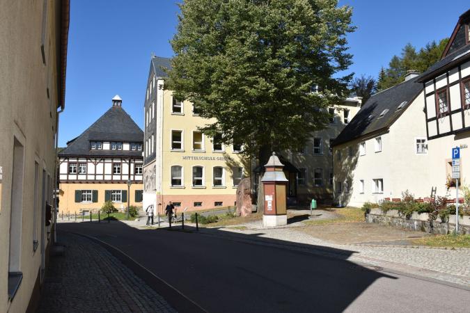 Das Schulgebäude der Oberschule Geising