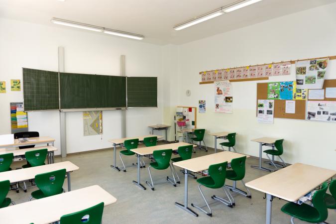 Ein Klassenzimmer der Leibniz-Grundschule Schkeuditz