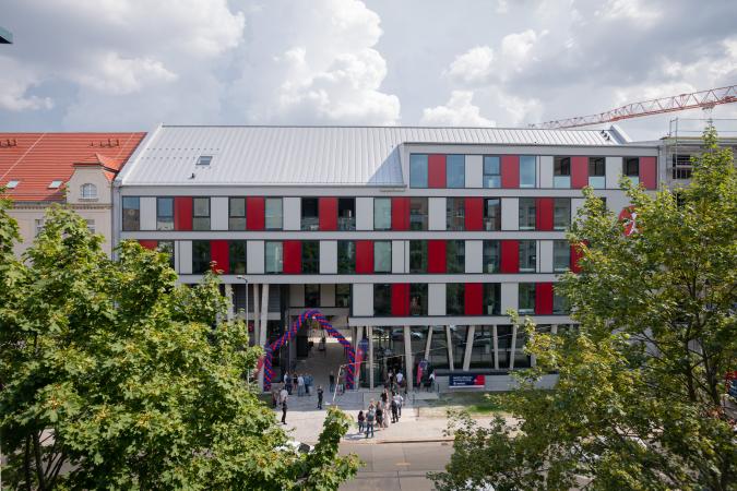 Ansicht Campus Leipzig in der Riebeckstraße 33