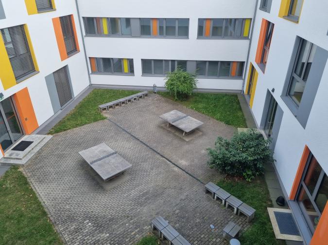 Blick in einen Innenhof